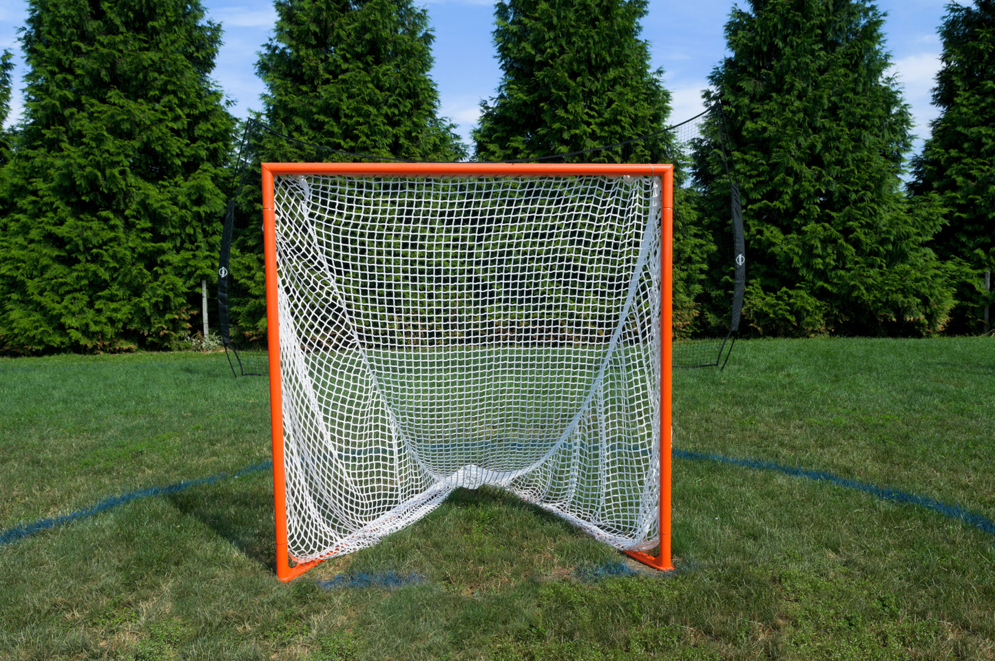 Collegiate Goal Featuring  4" Flat Base with 7mm Net